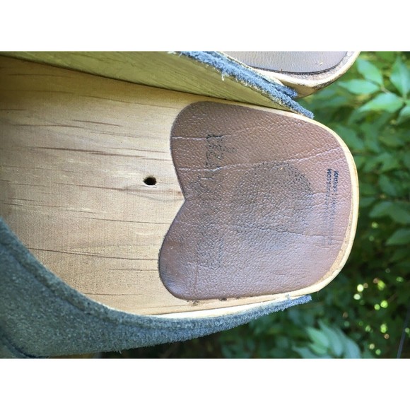 Troentorp Bastad Gray Suede Wood Clogs Sz EUR 40, US 9.5 Women’s Exc Cond Cute! - Picture 2 of 8